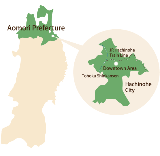 Hachinohe map