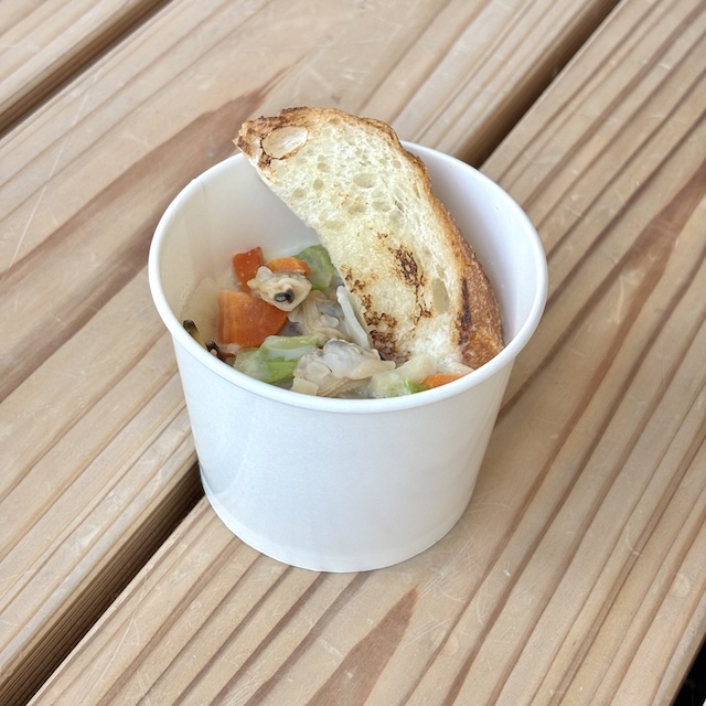 地酒カフェはちのへ_クラムチャウダー
